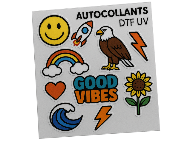 Exemple de transfert DTF UV